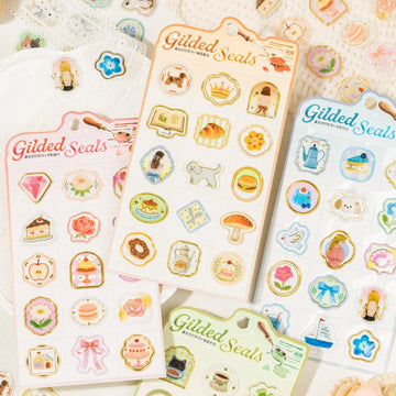 Gilded Seal Series Fire Paint Seal Stickers