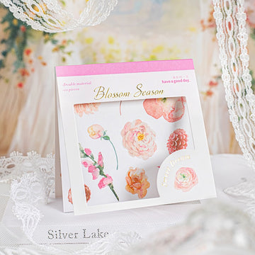 Floral Sweet Dreams Series Dual-Material Sticker Book
