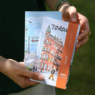 Pleasant Summer Days Hand-drawn cover organ folding notebook