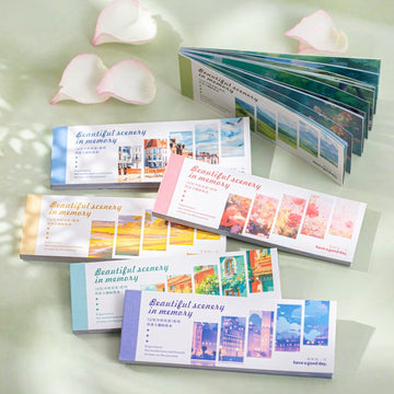 Scenic Memories Series Dual-Material Sticker Book