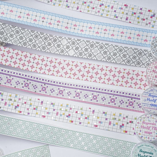 Begonia-Patered Tile Series Tape