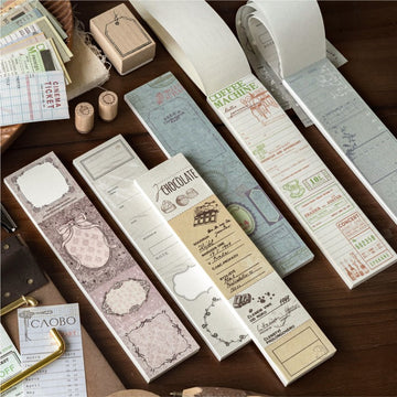 Color Printing Chronology Series Long Strip Memo Material Paper