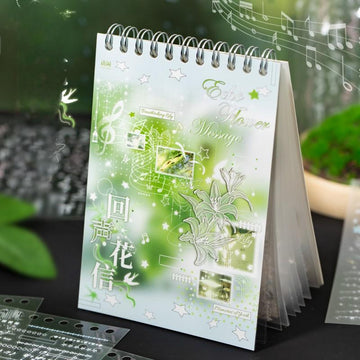 Echo Flower Season Series PET Coil Sticker Book