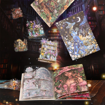 Magic Apothecary Series – Dual Material Die-Cut Sticker Book