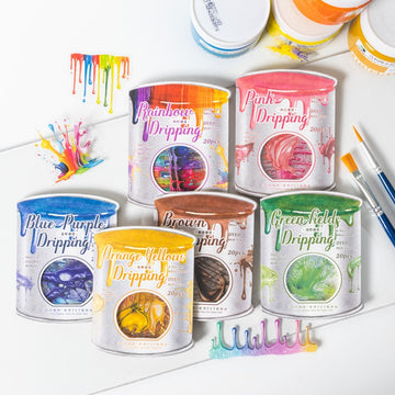 Color Splash Series Paint Drip Decorative Stickers