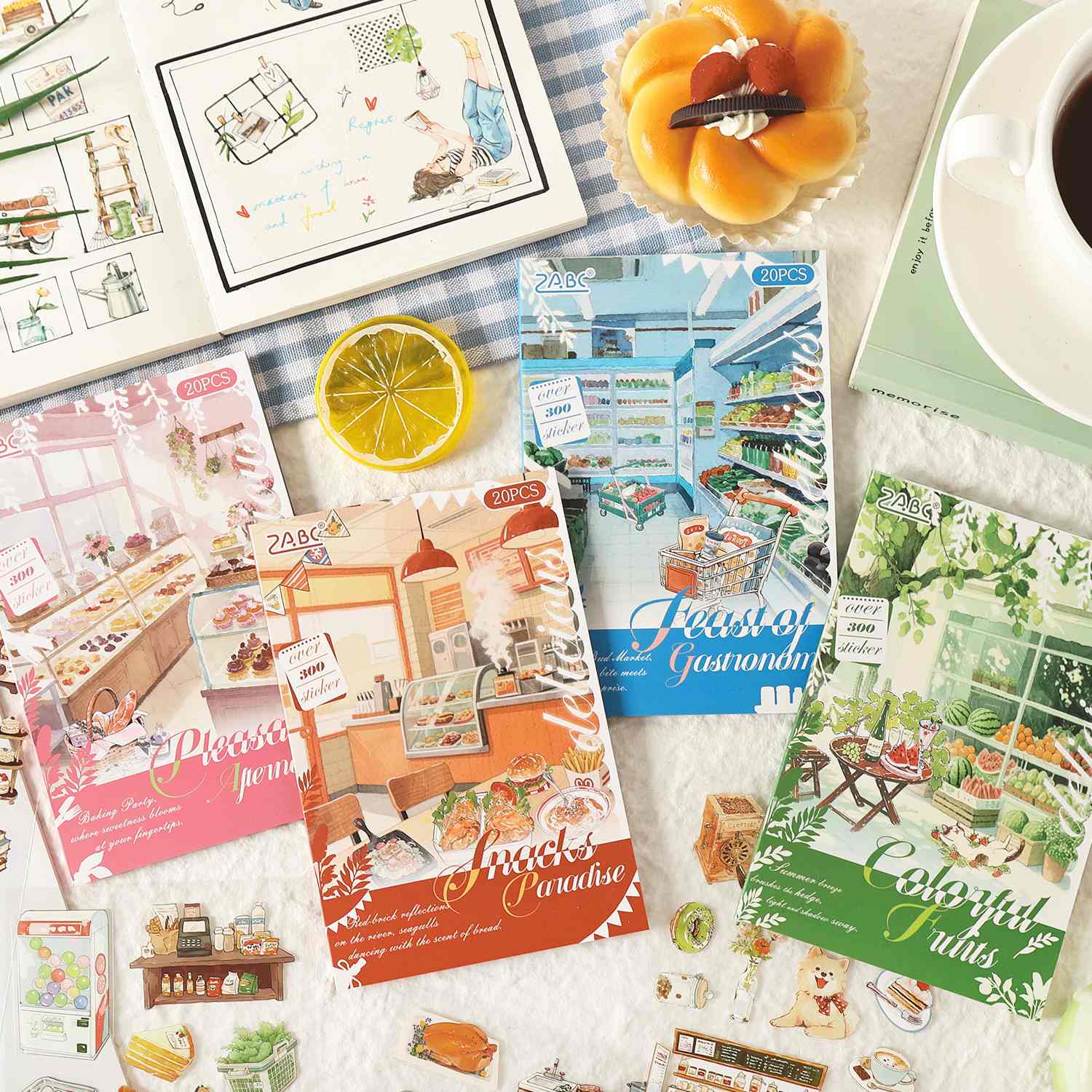Time Sticker Book Delicious Time Sticker Book 20pcs