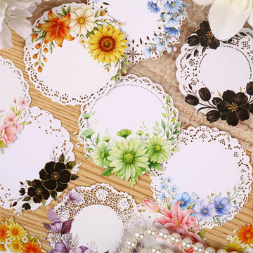 Lace Floral Sticker Pack
