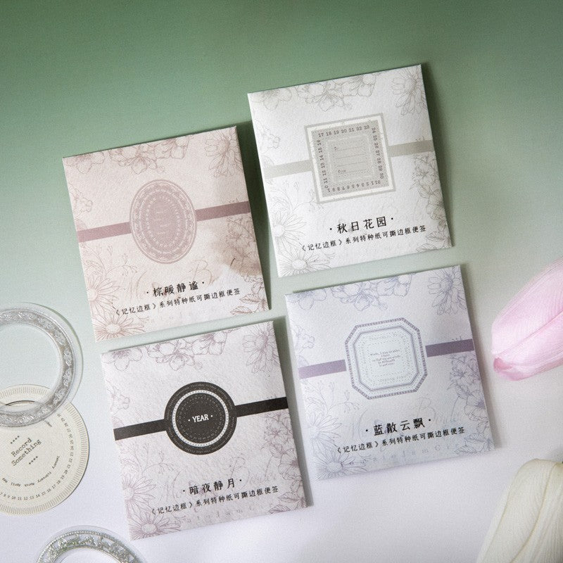 Memory Border Note paper