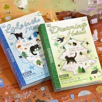 Cat Letters Series Pet Sticker Book 20 PCS