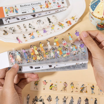 Endless Crowds Series Sticker Book