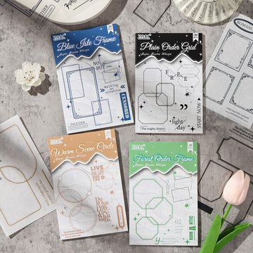 Paper Realm Frame Words Series Sticker Book