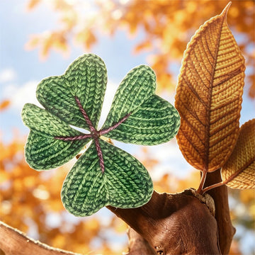 Knitted Autumn Leaves Series Sticker Pack