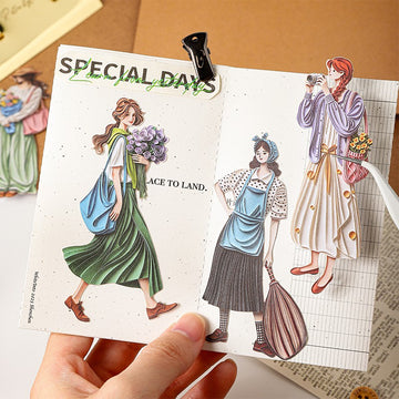 Poetic Girl Series Character Sticker Pack
