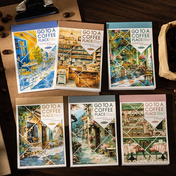 Go to Places with Coffee series of sticker books