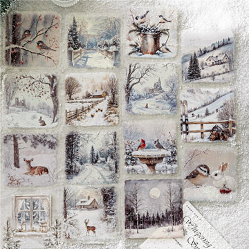 Snow Realm Poetry Series Sticker Pack 15Pcs