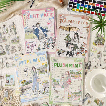 Comfortable Life Diary Sticker Book 20pcs