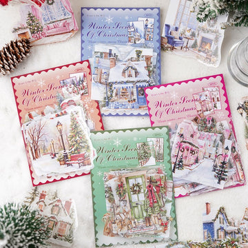 Fireside Winter Scenery Series Sticker Pack
