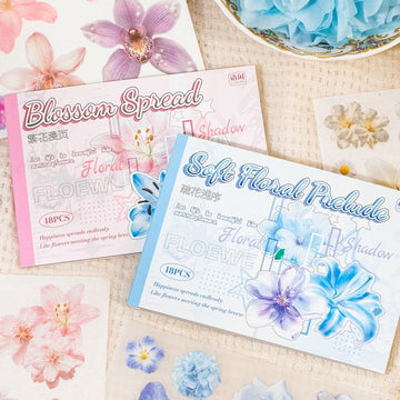 Flower Shadow Note Series Sticker Book