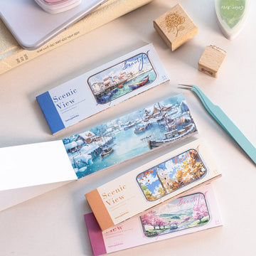 Beautiful Scenery View Series Sticker Book