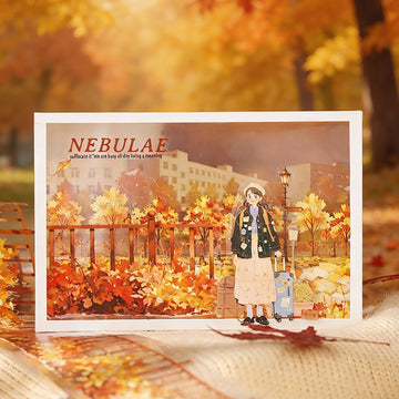 Maple Leaves Falling On The Path Series PET Tape