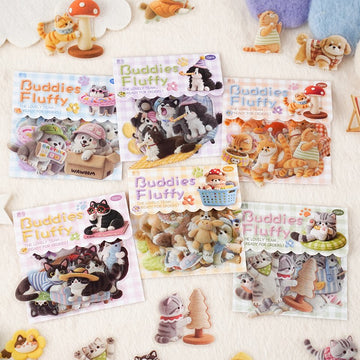 Fluffy Friends Series Animal Themed Pet Sticker Pack