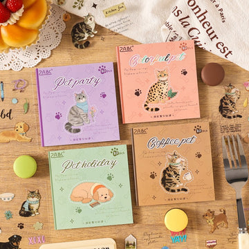 Cute Pet Party Series Sticker Book