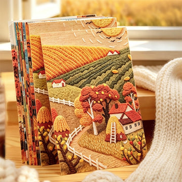 Autumn Weaves Four Scenes  Material Paper