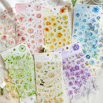Flower Letter Series Sticker Pack