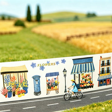 Towns along the way Series Die-Cut Washi Tape