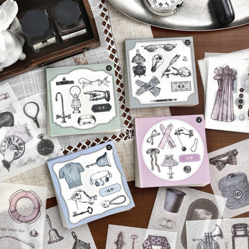 Half-old manuscript sticker sheet