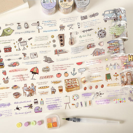 Colorful Collection Die-Cut PET Tape