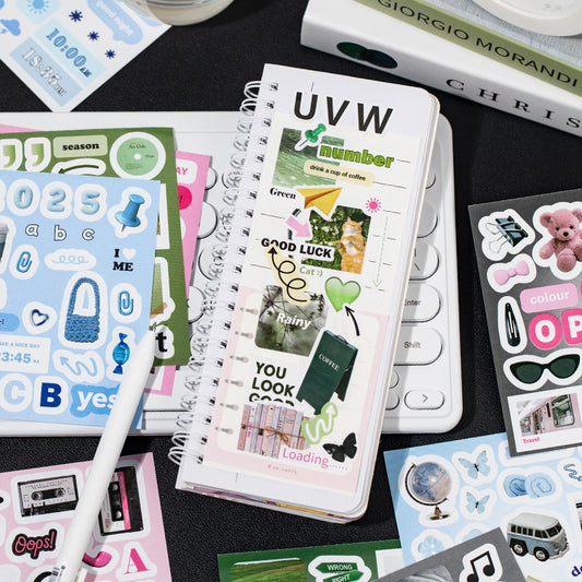 Daily Notes Square Sticker Book