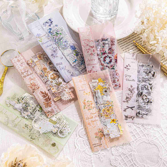 Endless Love Series Floral Strips Sticker Pack