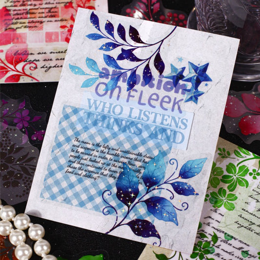 Floral Shadow Gold Foil Series Gold Stamping