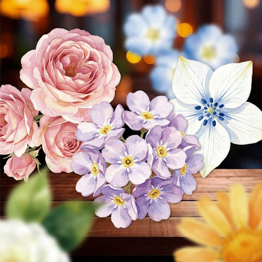 Shallow Floral Note Series Sticker Pack