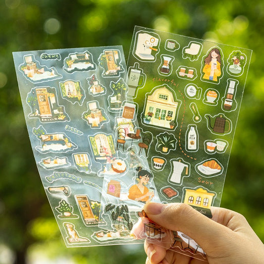 Leisure Home Series Flat Sticker Set