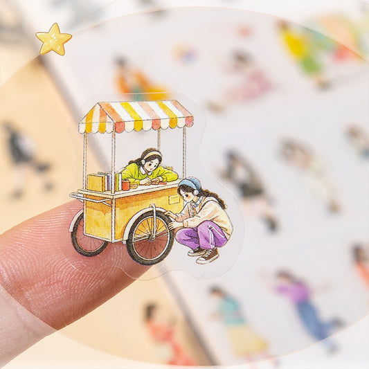Endless Crowds Series Sticker Book