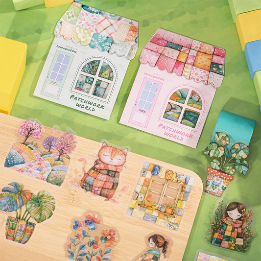 Collage World Series Scene Building PET Stickers