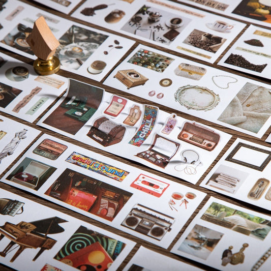 An Old Book Sticker Book 18PCS