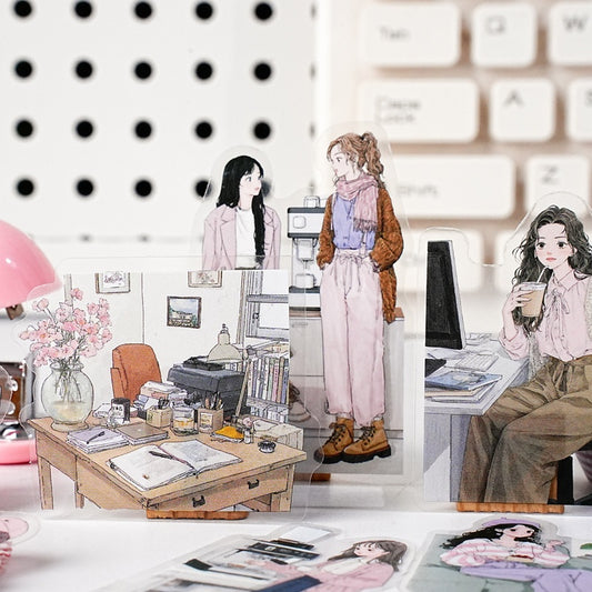 Career Life Diary character sticker pack 15pcs