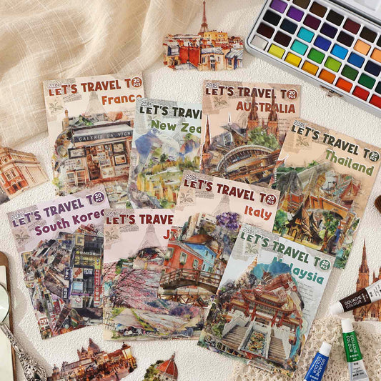 Travel Map Romance Sticker Pack 20PCS