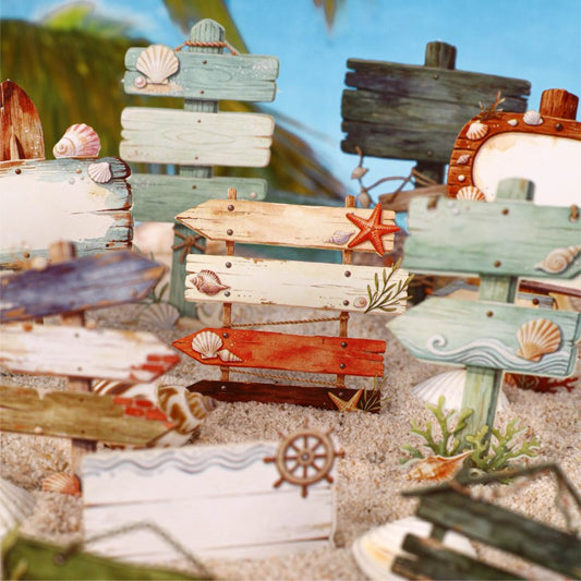 Sea-Viewing Wooden Marker Sticker Pack