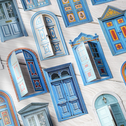 Door and Window Dream Series Retro Door and Window Sticker Pack
