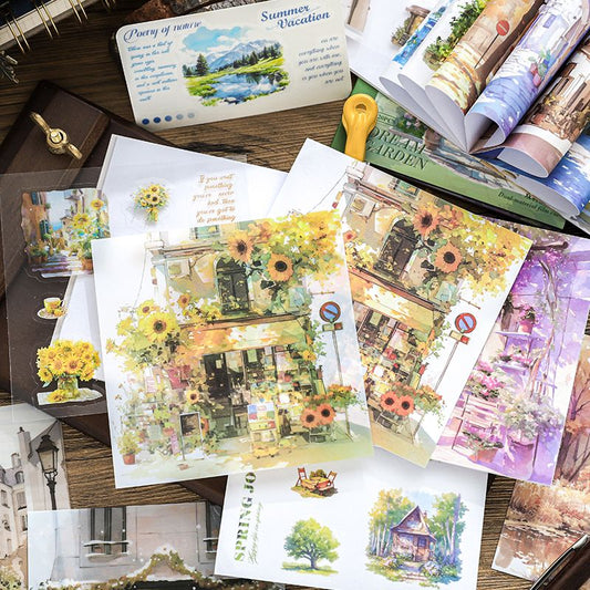 Luminous Moments Double-Material Decorative Sticker Book