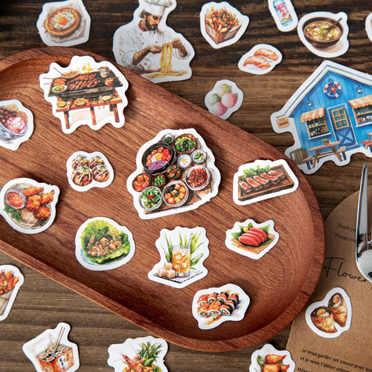 Global Light Fragments Series of landscape sticker pack