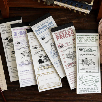 Chelsea Diary Series Vintage Long Sticky Notes