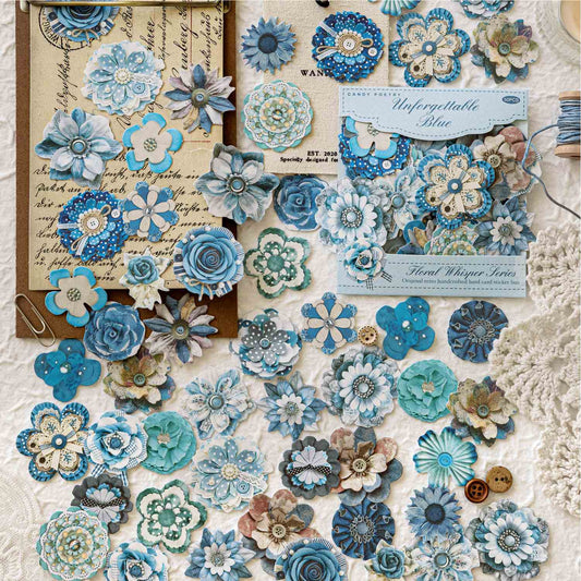 Cutting Language Flower Series Sticker Pack 50Pcs