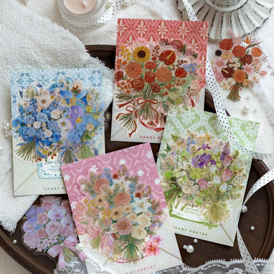 Floral Note Tales Series Sticker Pack