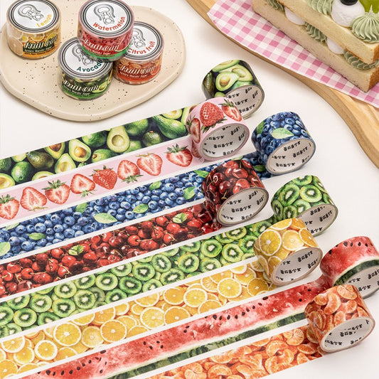 Fruit Canned Goods Series Washi Tape 8 Styles