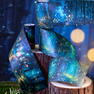 Forest Night Mist Series Large-sized forest-themed landscape tape